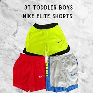 3T toddler boys Nike Elite Shorts Bundle